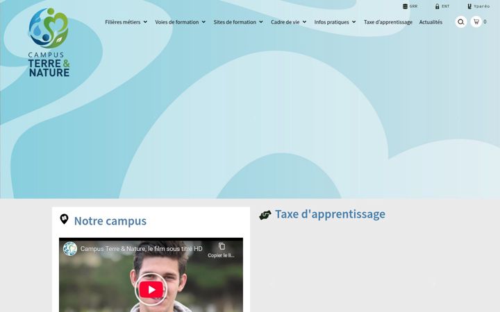 Screenshot of campusterreetnature.fr