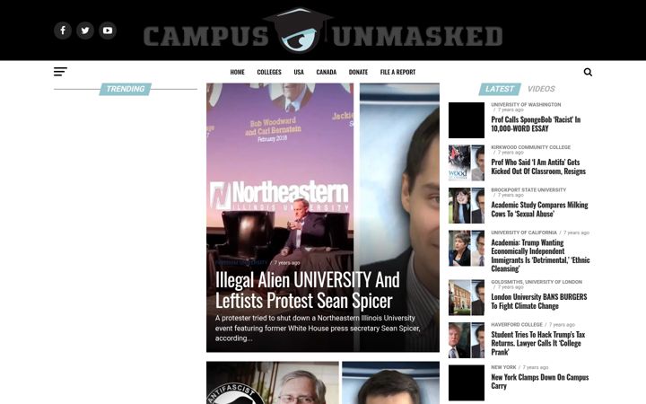 Screenshot of campusunmasked.com