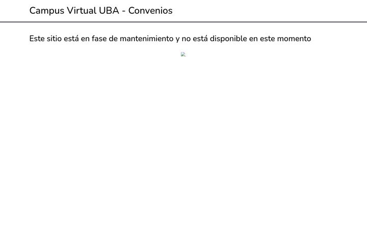 Screenshot of campusvirtualuba.net.ve