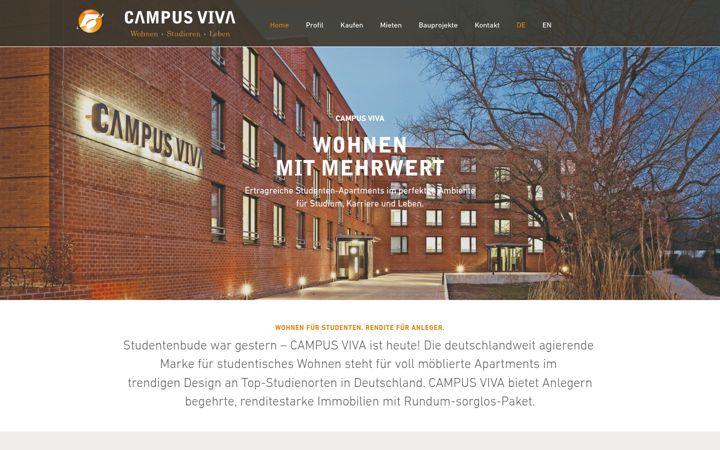 Screenshot of campusviva.de