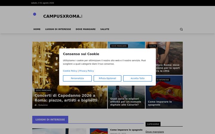 Screenshot of campusxroma.it