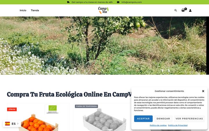 Screenshot of campviu.com