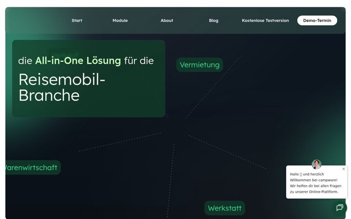 Snímek obrazovky campware.io