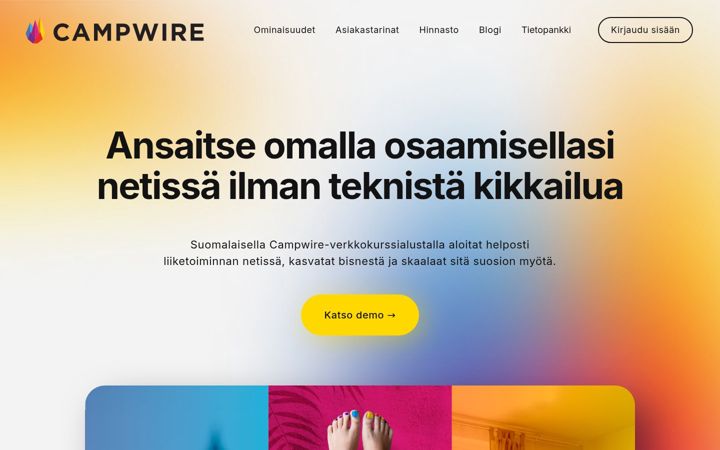 Screenshot of campwire.com