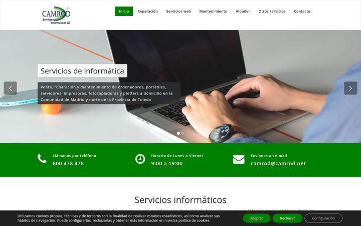 Screenshot of camrod.es