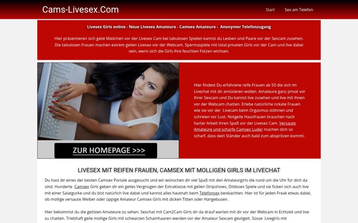Screenshot of cams-livesex.com