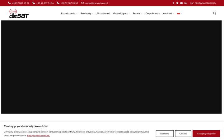 Screenshot ta' camsat.com.pl