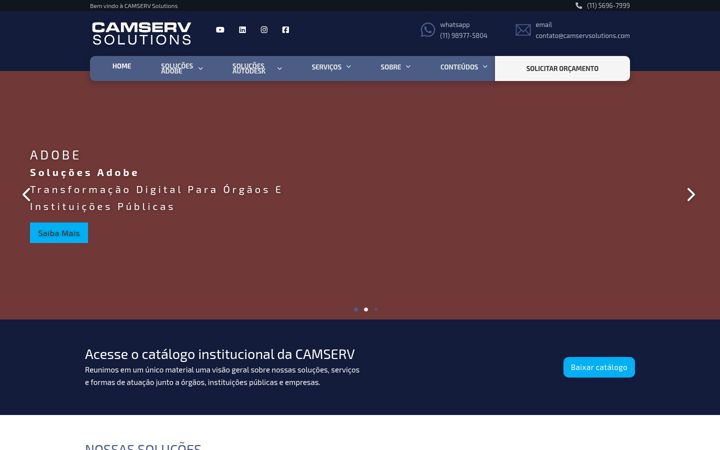 Screenshot of camservsolutions.com