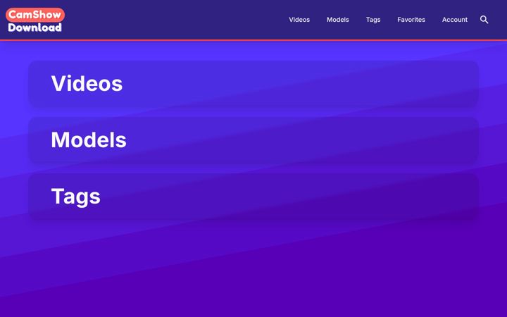 Screenshot of camshowdownload.com