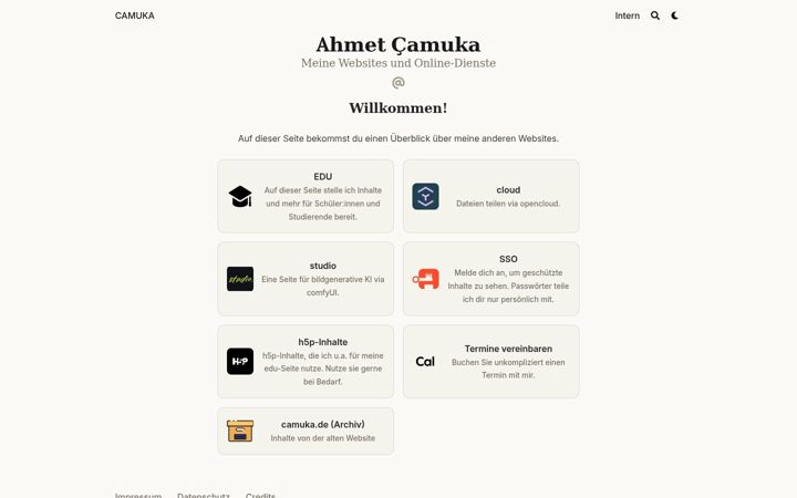 Screenshot of camuka.de