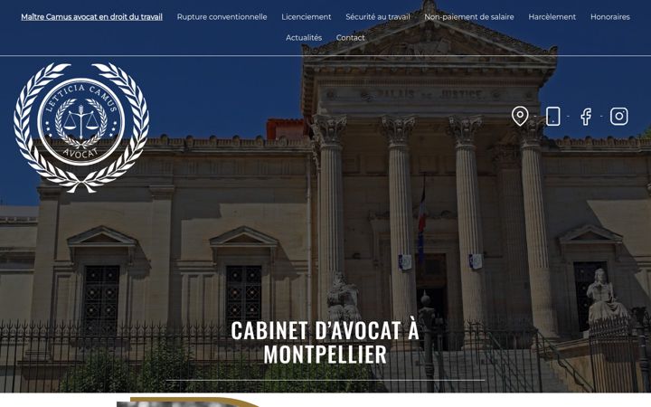 Skærmbillede af camus-avocat-droit-du-travail.fr