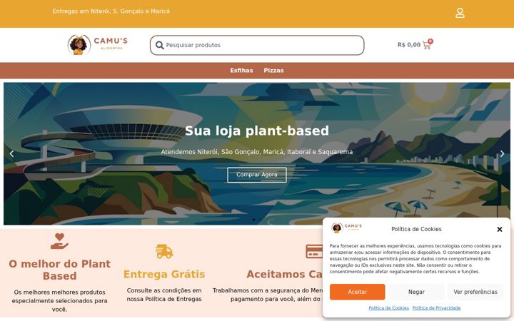 Screenshot of camusalimentos.com.br