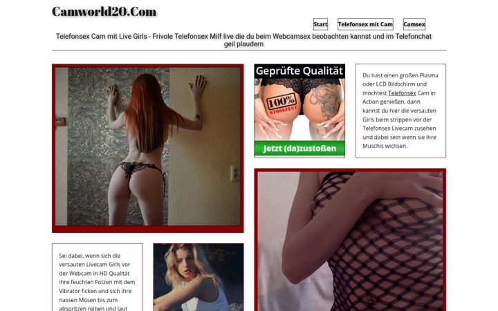 Screenshot of camworld20.com