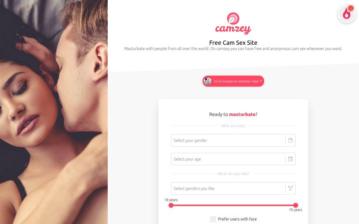 Screenshot of camzey.com