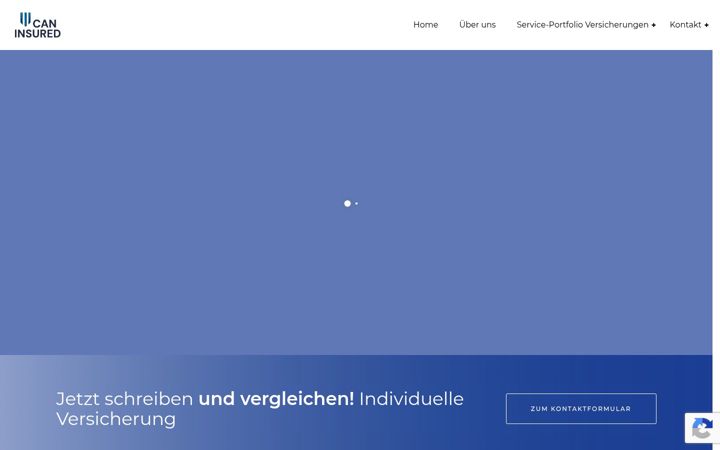Screenshot von can-insured.de