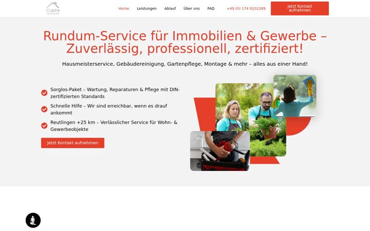 Screenshot of can-objektservice.de