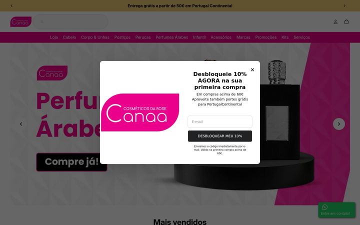 Skjermbilde av canaa.pt