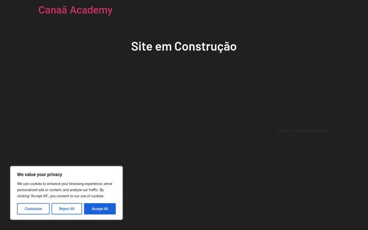 Screenshot of canaaacademy.com.br