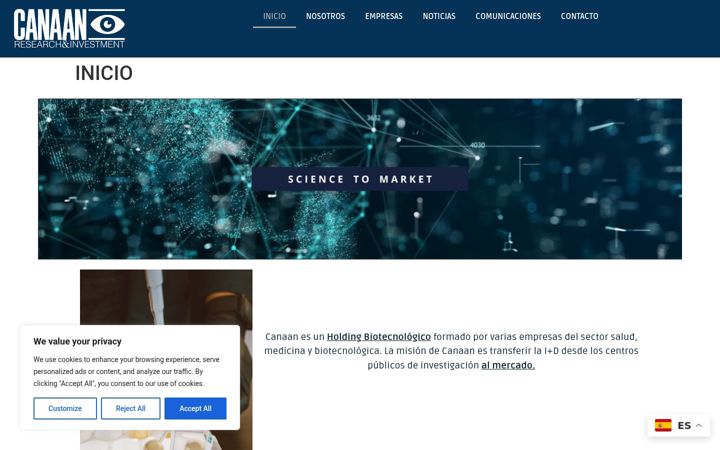 Screenshot of canaanid.com