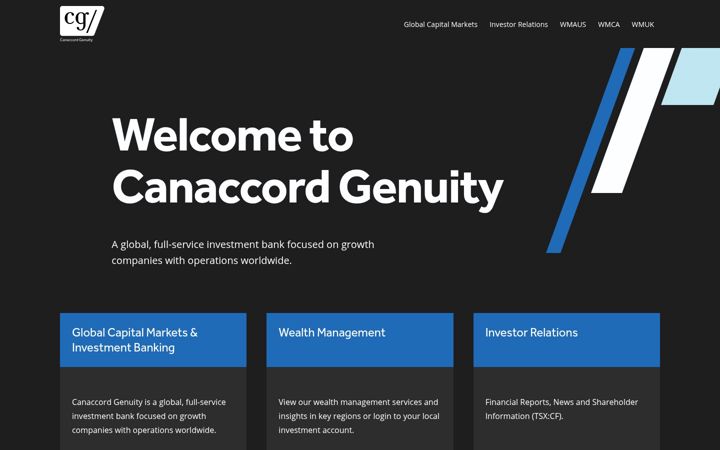 Screenshot of canaccordgenuity.com