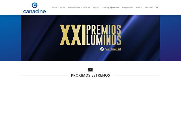 Screenshot of canacine.org.mx