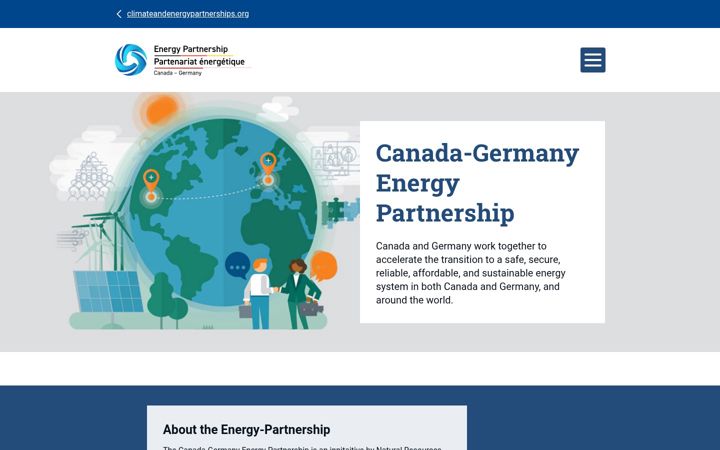 Snimka zaslona za canada-germany-energy-partnership.org