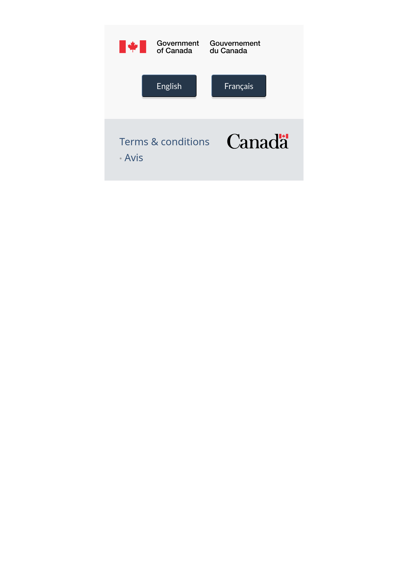 Tablet screenshot of canada.ca