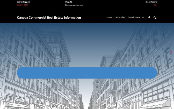 Screenshot of canadacommercialrealestateinfo.com