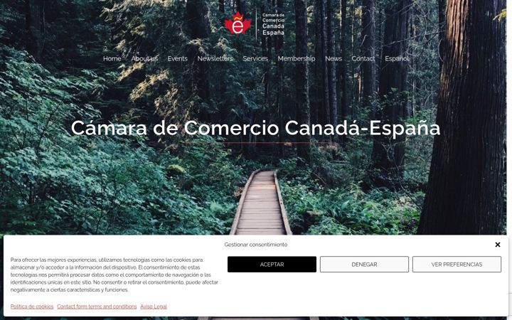 Posnetek zaslona canadaespana.org