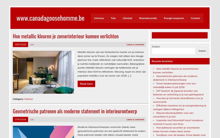 Screenshot of canadagoosehomme.be
