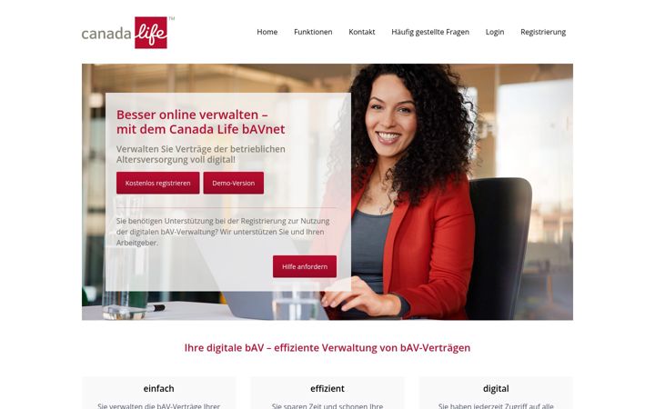 Screenshot of canadalife-bav.net