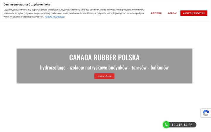 Screenshot ta' canadarubber.pl