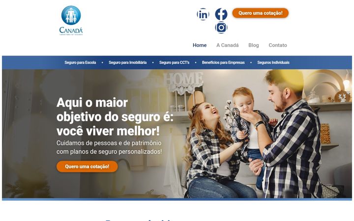 Screenshot of canadaseguros.com.br