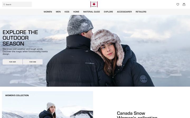 Screenshot of canadasnow.com