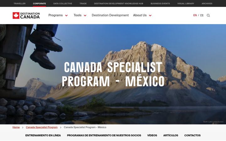 Screenshot of canadaspecialist.mx