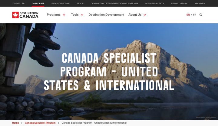 Screenshot of canadaspecialistprogram.com