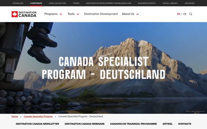 Skærmbillede af canadaspecialistprogram.de