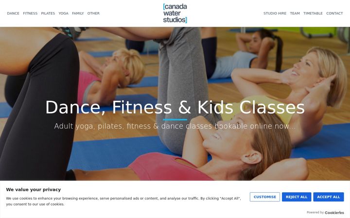 Screenshot of canadawaterstudios.com