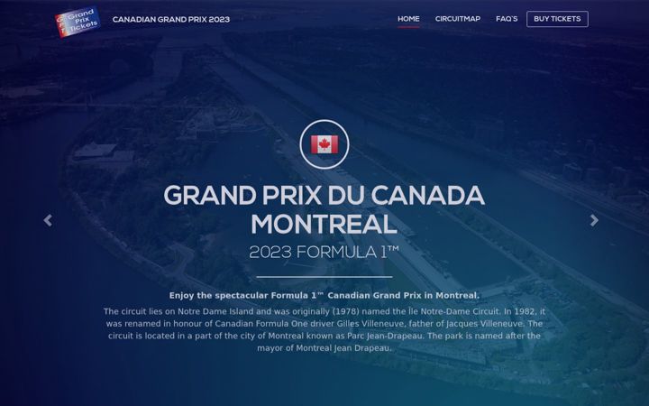 Screenshot of canadian-grandprix.com