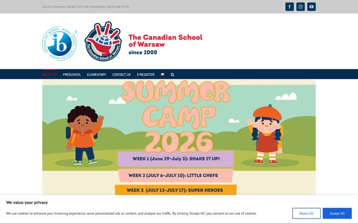 Screenshot ta' canadian-school.pl