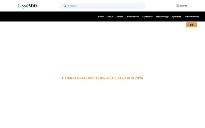Screenshot of canadianinhousecounselcelebration.com