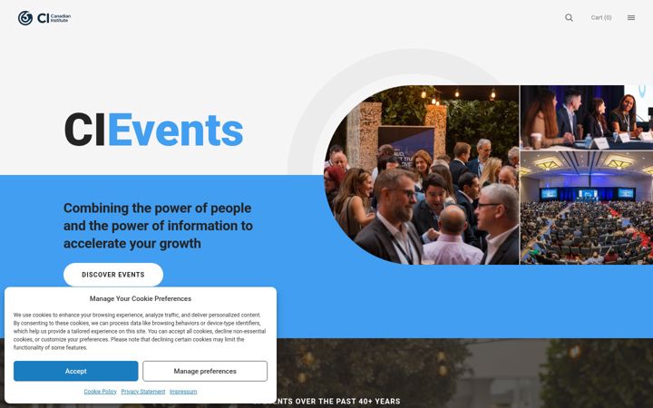Screenshot of canadianinstitute.com