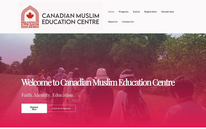 Screenshot of canadianmuslimeducationcentre.ca