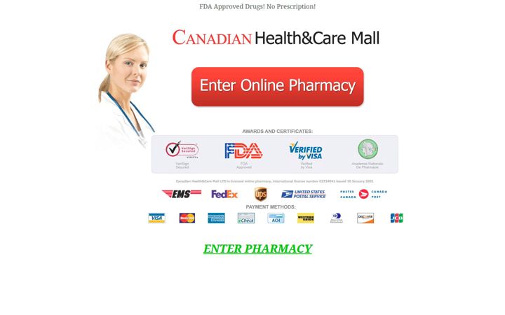 Screenshot of canadianpharmacyleaf.com