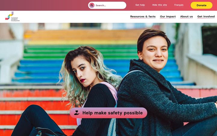 Screenshot of canadianwomen.org