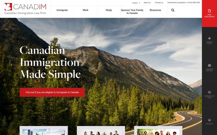 Screenshot of canadim.com