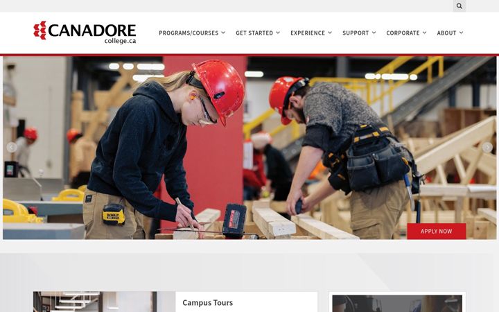 Screenshot of canadorecollege.ca