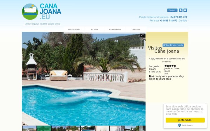 Screenshot of canajoana.eu