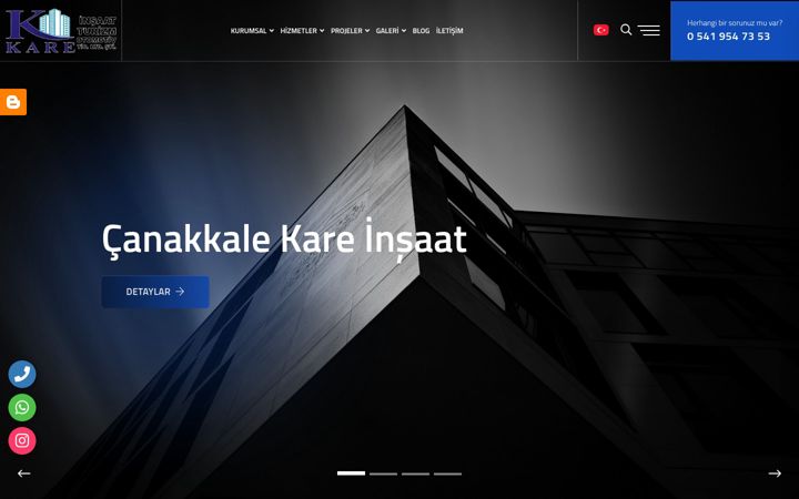 Ekrano kopija canakkalekareinsaat.com.tr