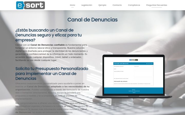 Zrzut ekranu canal-denuncias-online.es
